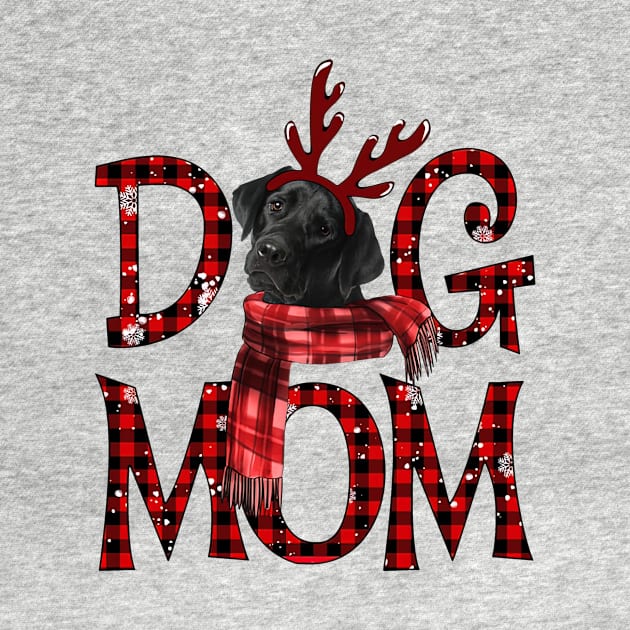 Black Labrador Mom Christmas Dog Mom Dog Lovers by Benko Clarence